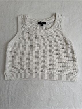 Lulu's Cream Knit Cropped Top